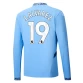 Prima Maglia J. Alvarez Manchester City 2024/2025 Manica Lunga